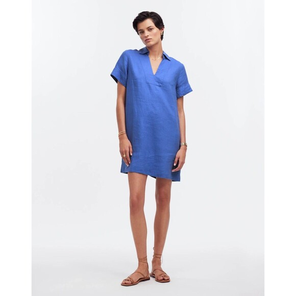 Madewell Blue Mini Dress - Picture 1 of 6